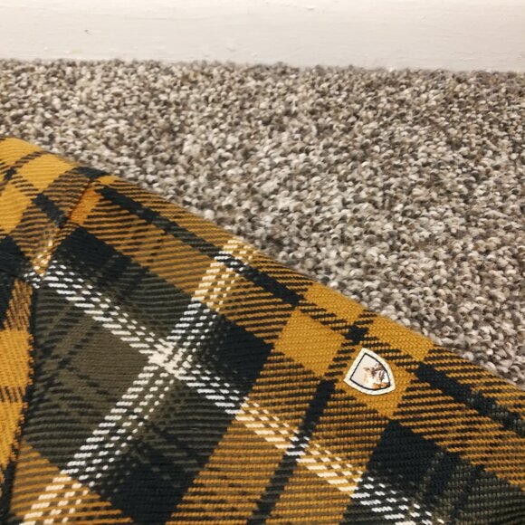 Kuhl Shirt Disordr Heavyweight Flannel L/S Button Up Plaid Brown Mens Large 7334 - Picture 3 of 12